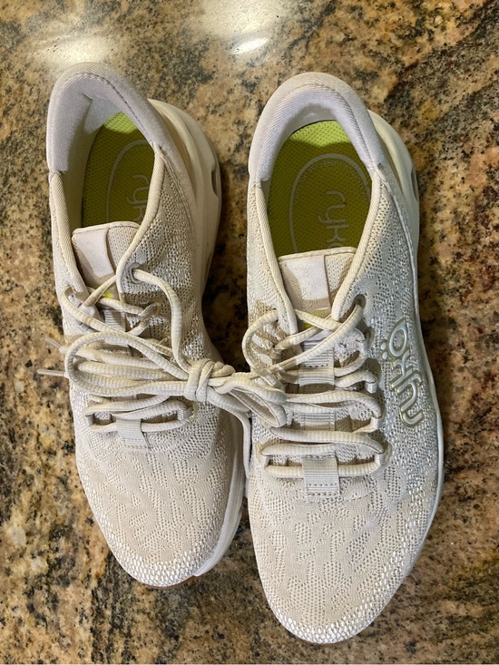 Ryka Shoes - Ryka devotion x Knit Sneakers in Off-White with gold women’s size 8M